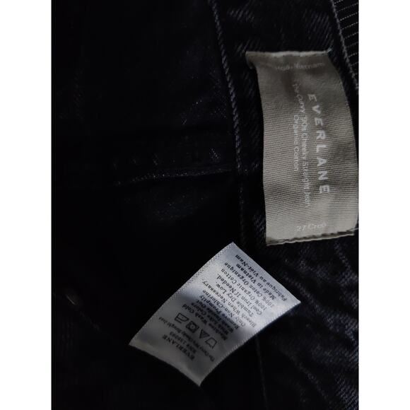 Everlane charcoal black button fly straight leg jeans size 27 - Picture 9 of 9
